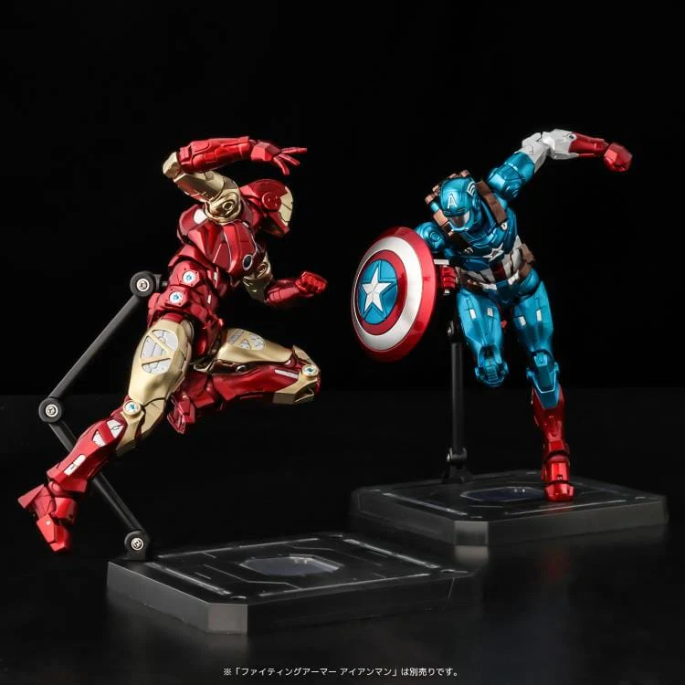 Marvel Fighting Armor Captain America Figure - Image 15