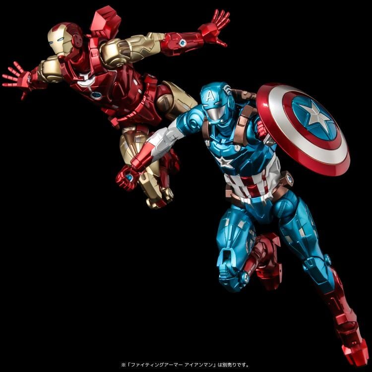 Marvel Fighting Armor Captain America Figure - Image 16