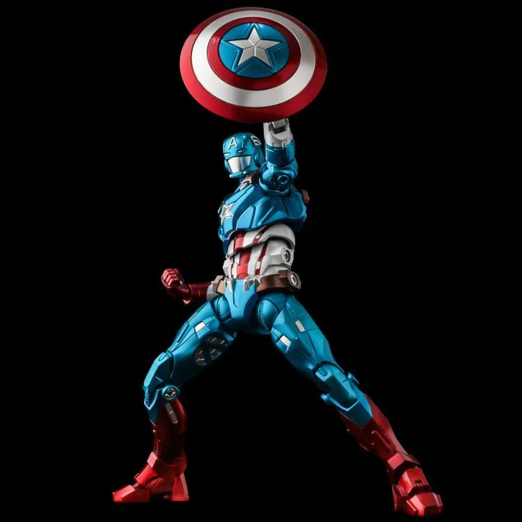 Marvel Fighting Armor Captain America Figure - Image 3