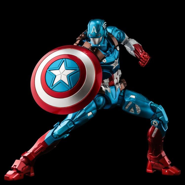 Marvel Fighting Armor Captain America Figure - Image 4