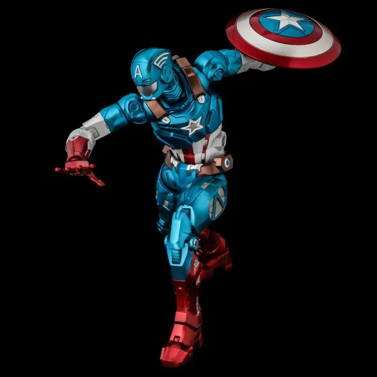 Marvel Fighting Armor Captain America Figure - Image 6