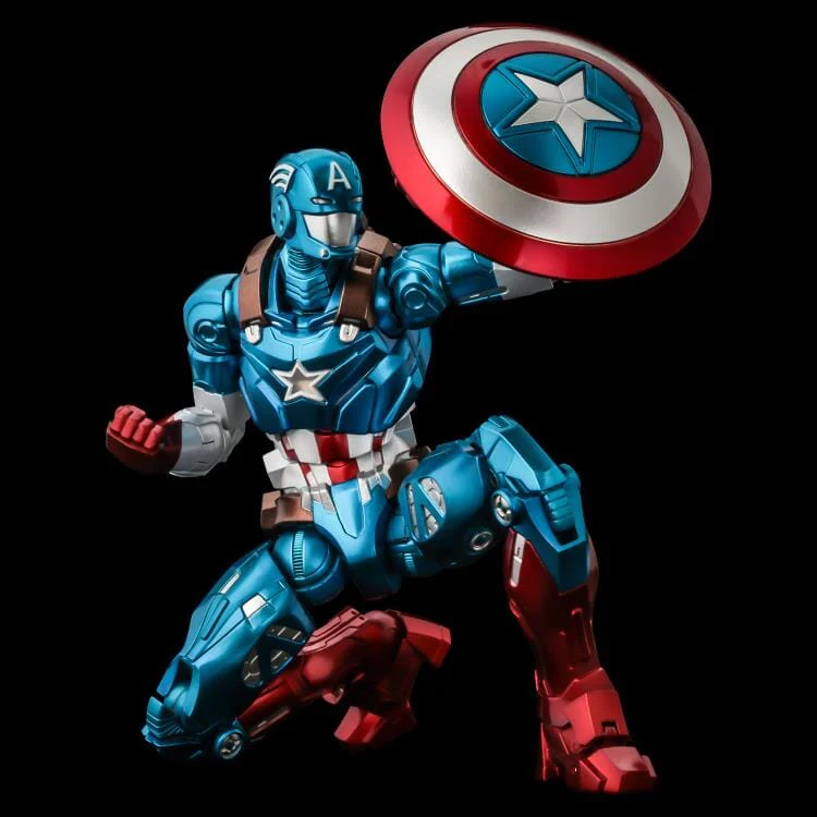 Marvel Fighting Armor Captain America Figure - Image 7