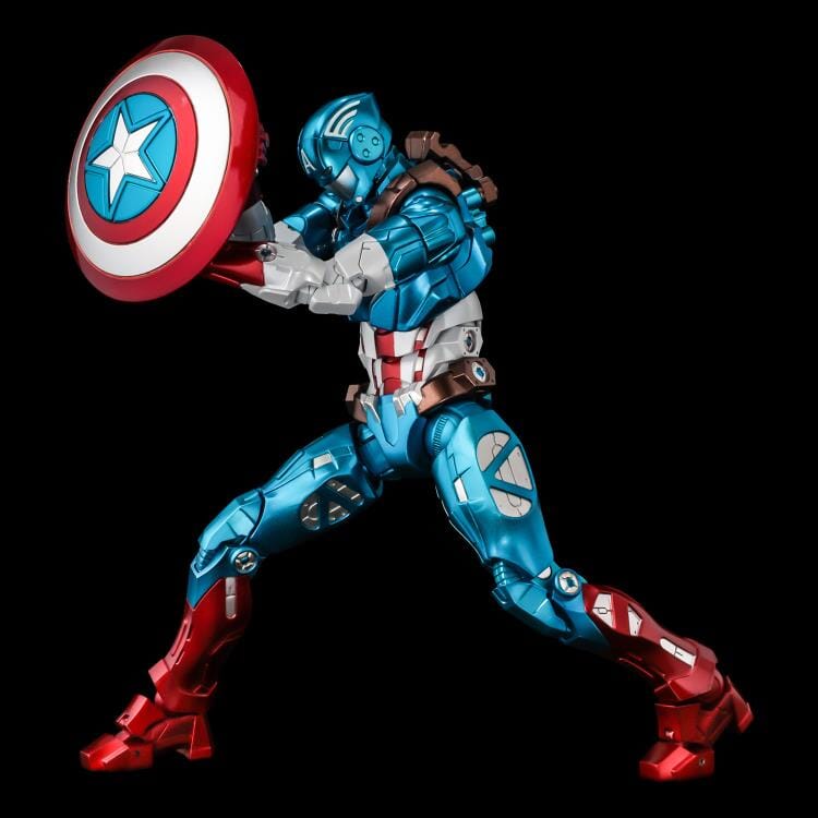 Marvel Fighting Armor Captain America Figure - Image 8
