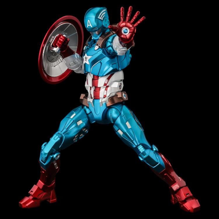Marvel Fighting Armor Captain America Figure - Image 9