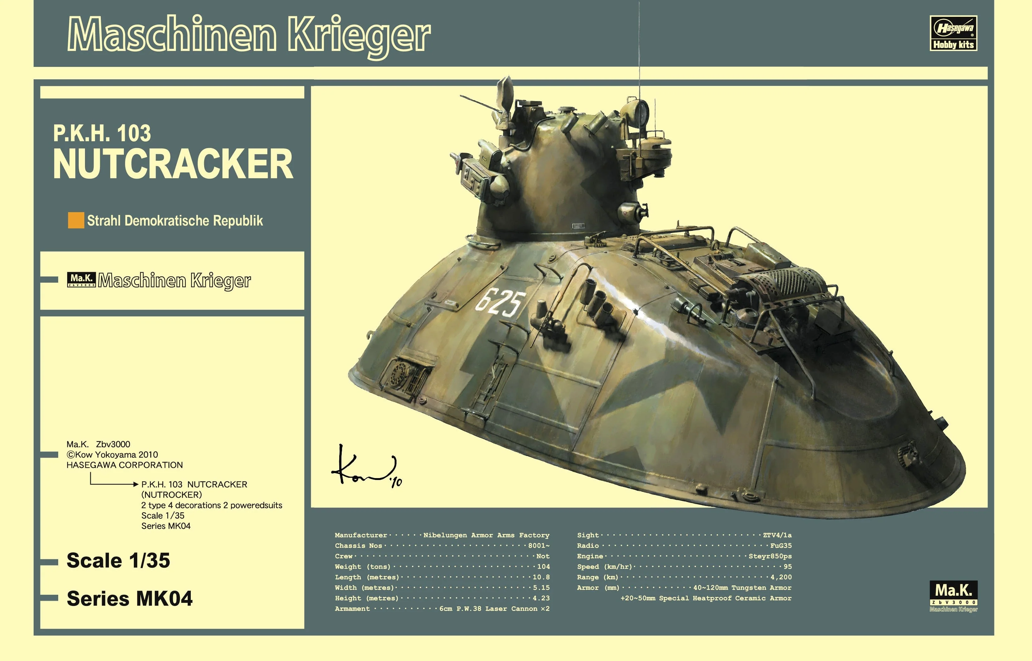 Maschinen Krieger MK04 1/35 P.K.H. 103 Nutcraker Model Kit - Image 2