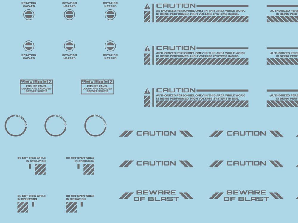Mecha Decal 001-G USA Gundam x Child of Mecha CARTOGRAF 1/144 - Image 4