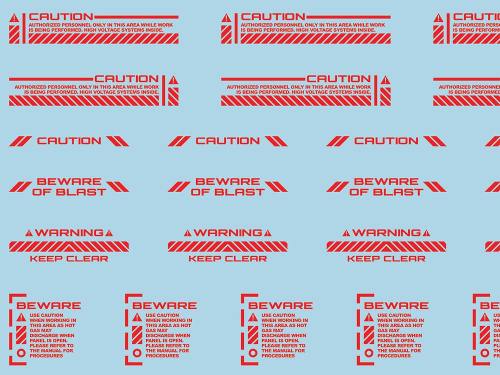 Mecha Decal 001-R USA Gundam x Child of Mecha CARTOGRAF 1/100 - Image 4