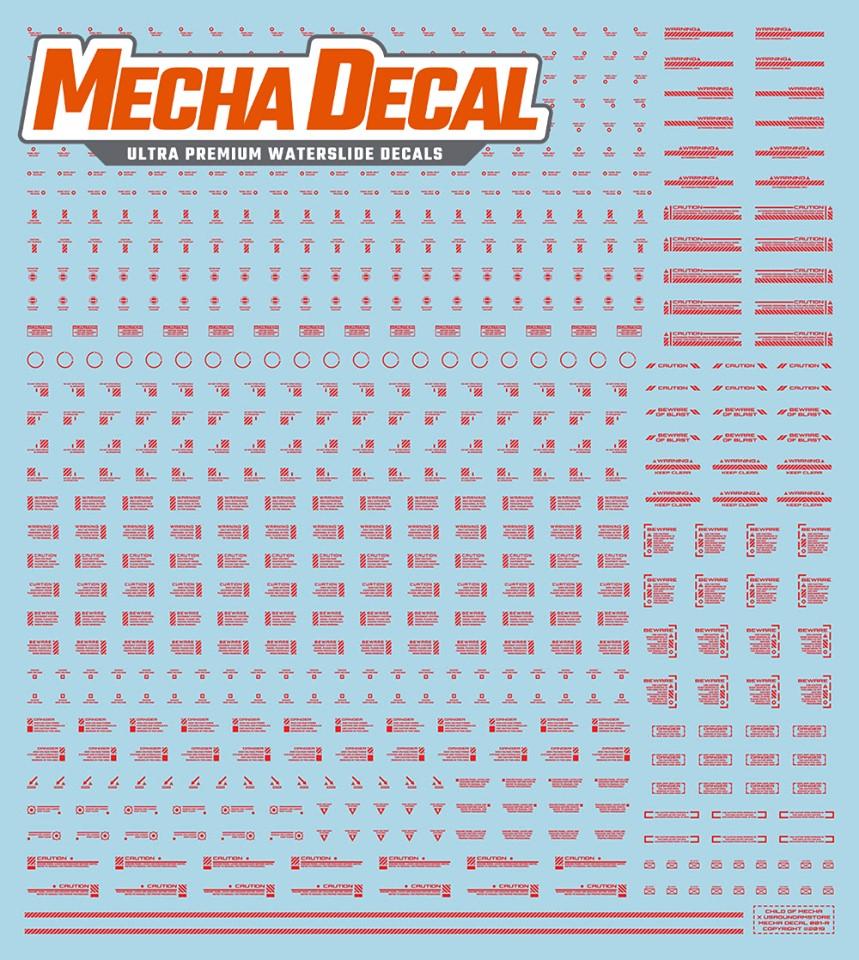 Mecha Decal 001-R USA Gundam x Child of Mecha CARTOGRAF 1/144