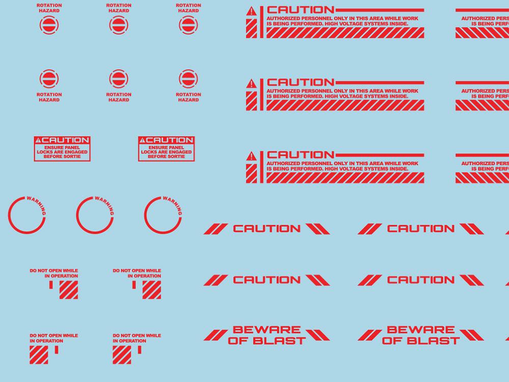 Mecha Decal 001-R USA Gundam x Child of Mecha CARTOGRAF 1/144 - Image 5