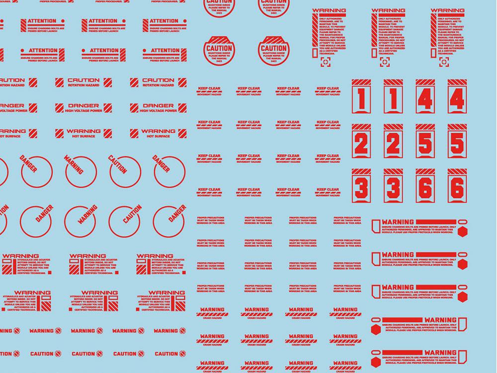 Mecha Decal 002-R USA Gundam x Child of Mecha CARTOGRAF 1/144 - Image 3