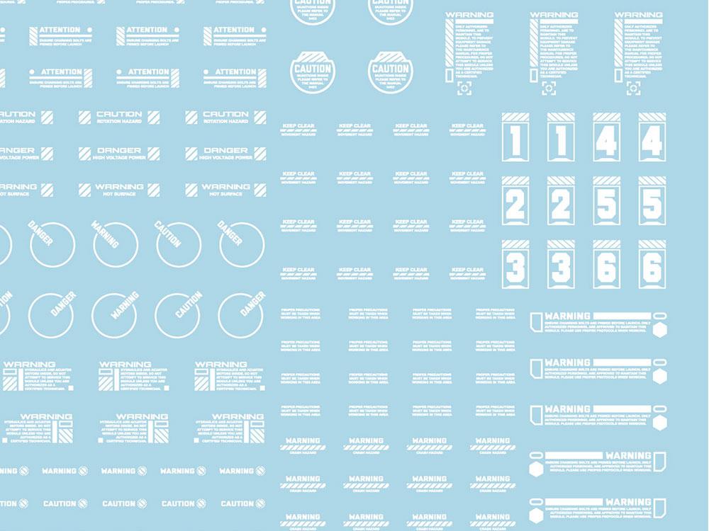 Mecha Decal 002-W USA Gundam x Child of Mecha CARTOGRAF 1/144 - Image 3