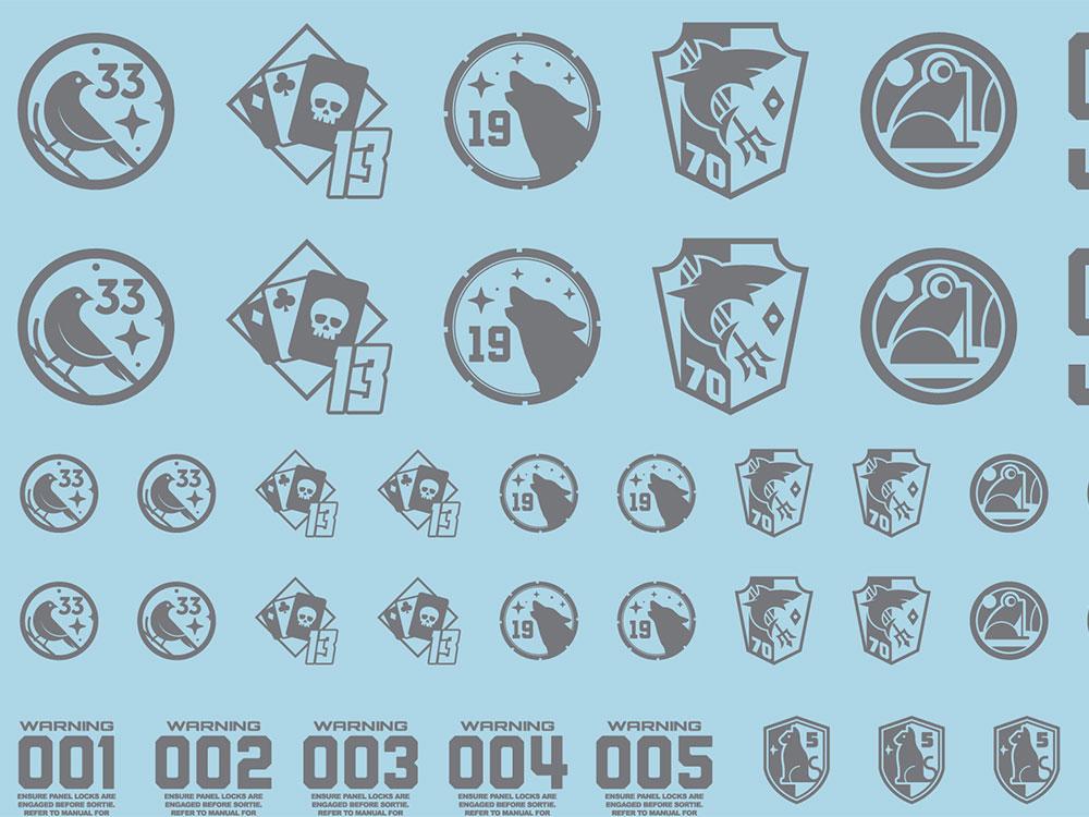 Mecha Decal 003-G USA Gundam x Child of Mecha CARTOGRAF 1/100 - Image 5
