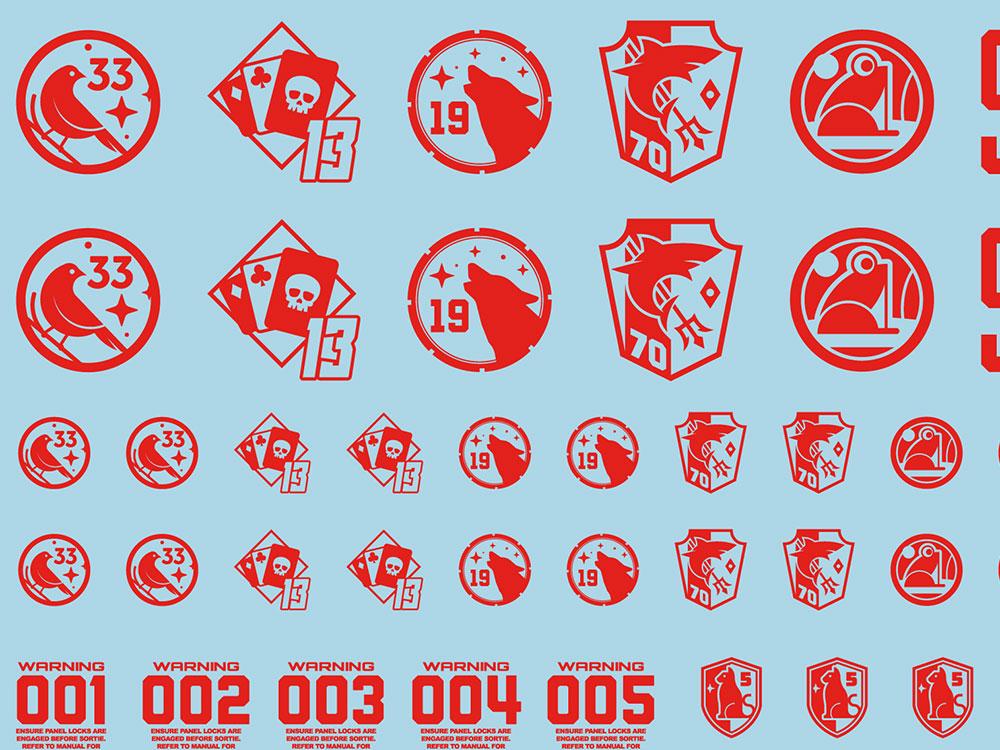 Mecha Decal 003-R USA Gundam x Child of Mecha CARTOGRAF 1/100 - Image 5