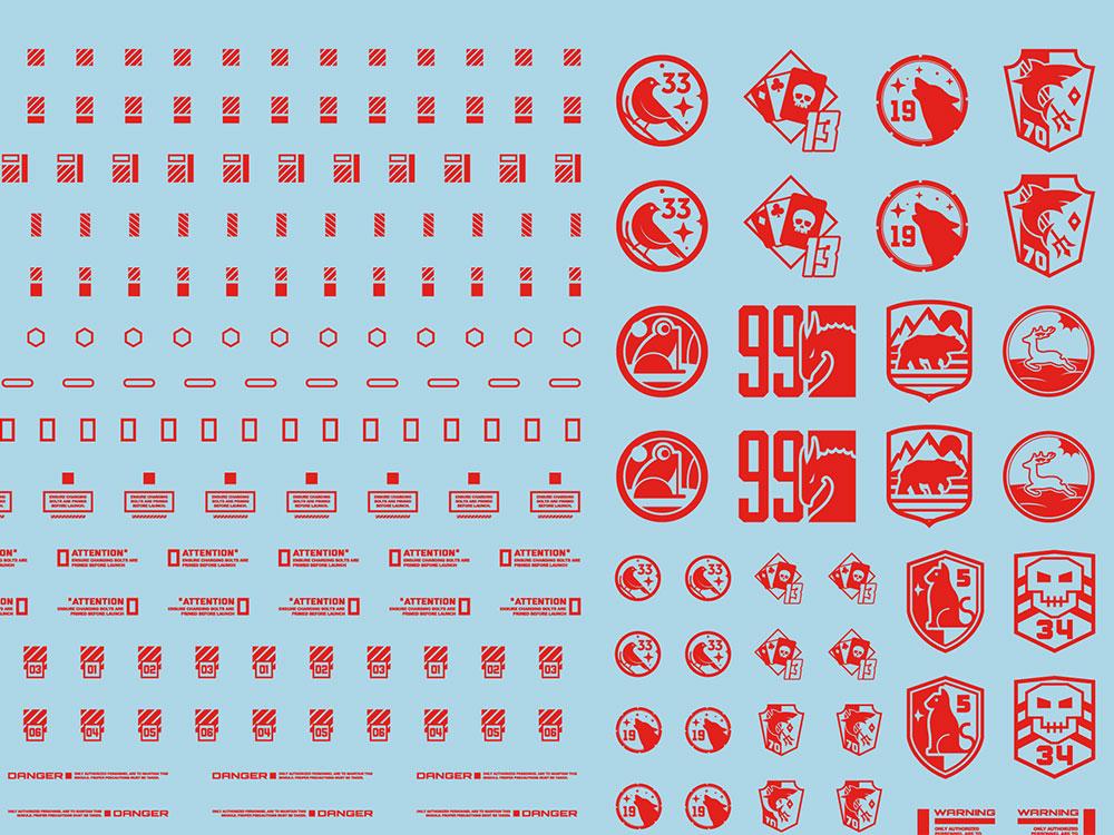 Mecha Decal 003-R USA Gundam x Child of Mecha CARTOGRAF 1/144 - Image 2