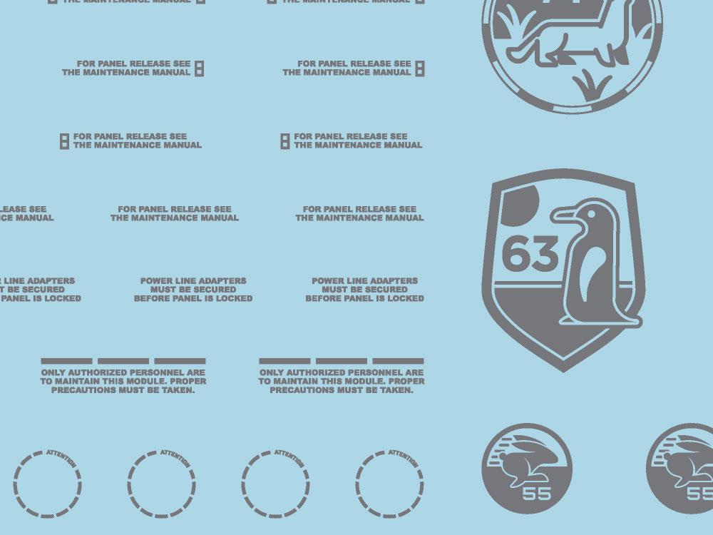 Mecha Decal 004-G CARTOGRAF 1/144 - Image 2