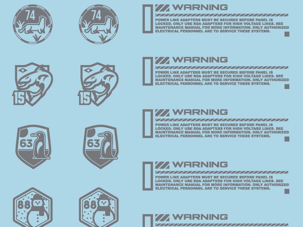 Mecha Decal 004-G CARTOGRAF 1/144 - Image 4