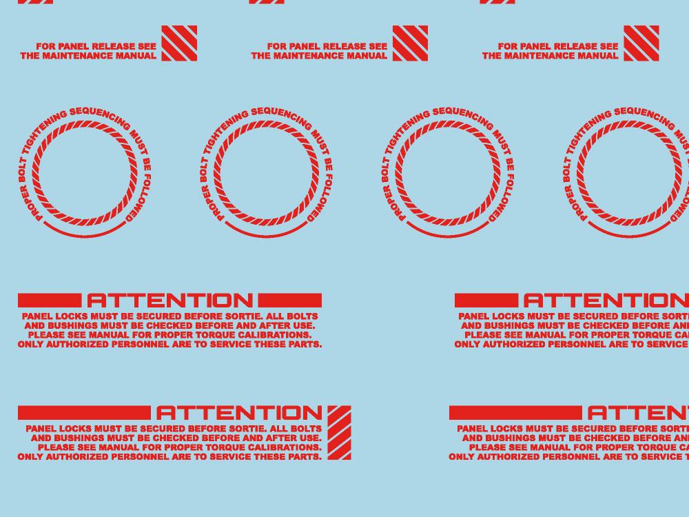 Mecha Decal 004-R CARTOGRAF 1/100 - Image 5
