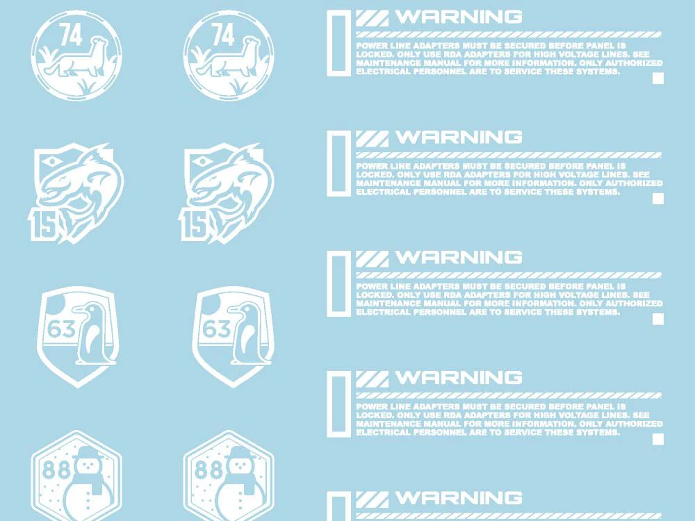 Mecha Decal 004-W CARTOGRAF 1/144 - Image 4