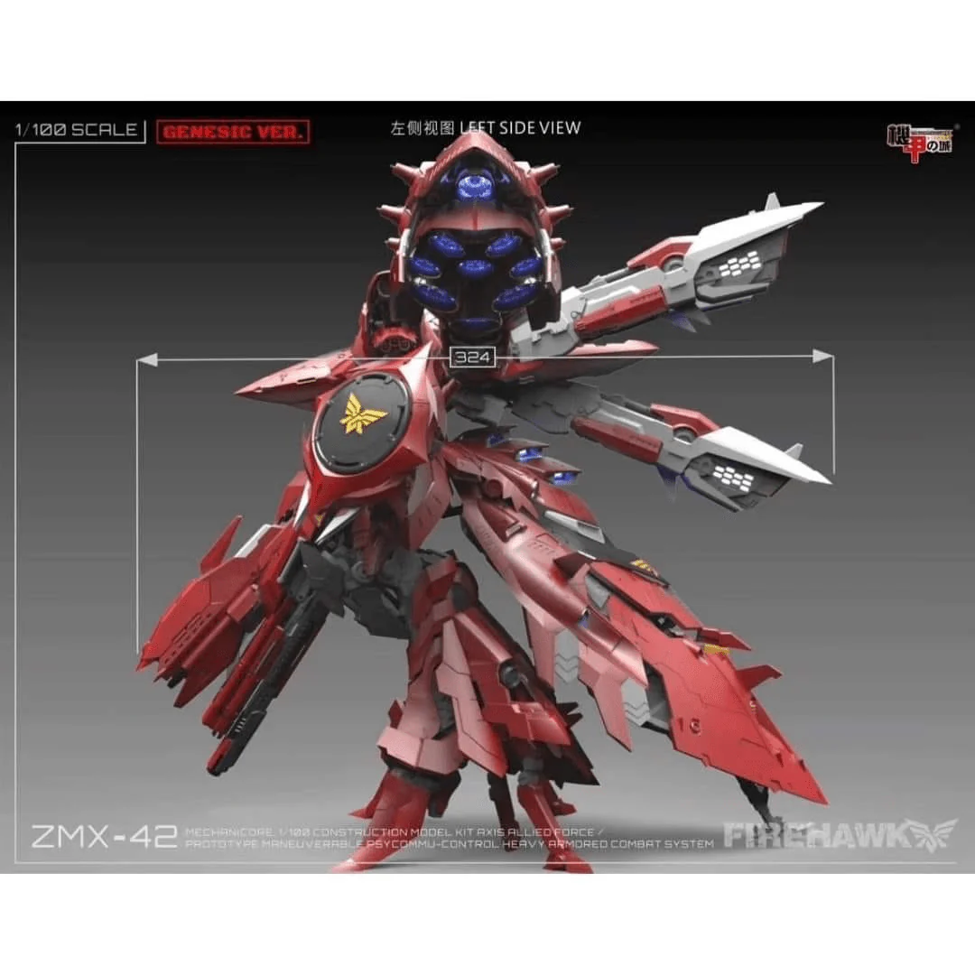 Mechanicore 1/100 ZMX42 Firehawk Model Kit - Image 5