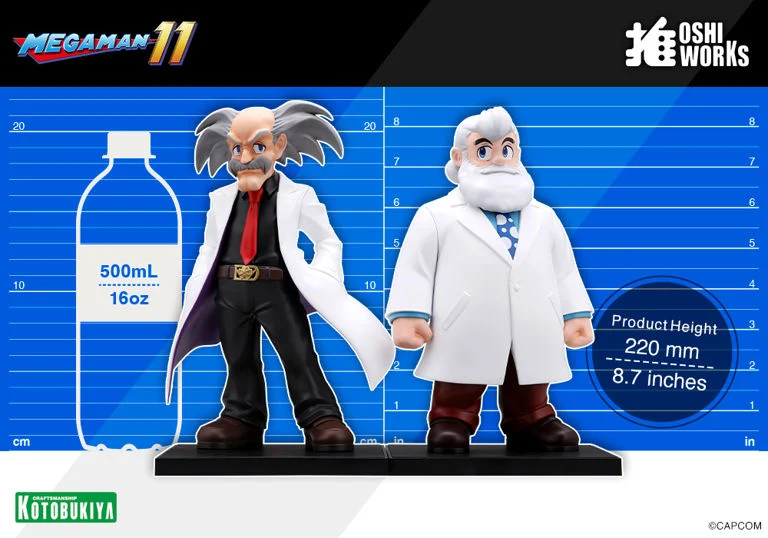 Mega Man 11 Oshi Works Dr. Wily & Dr. Light Figure Set - Image 22