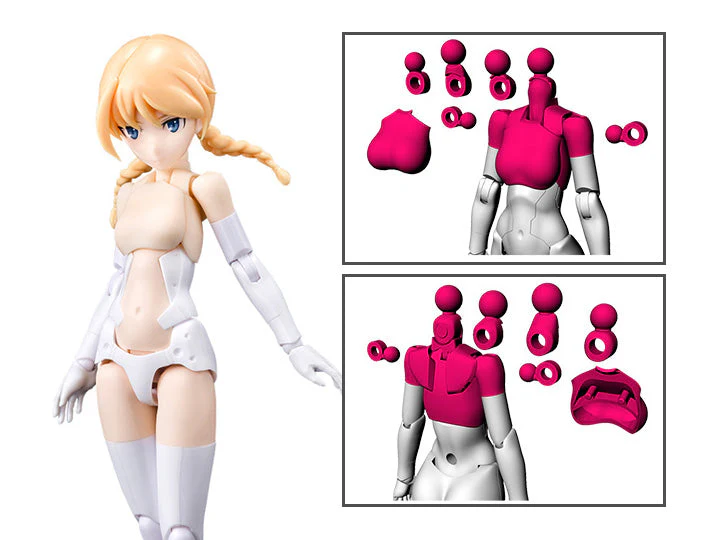 Megami Device M.S.G 01 Top Set Skin Color C Model Kit (Reissue)