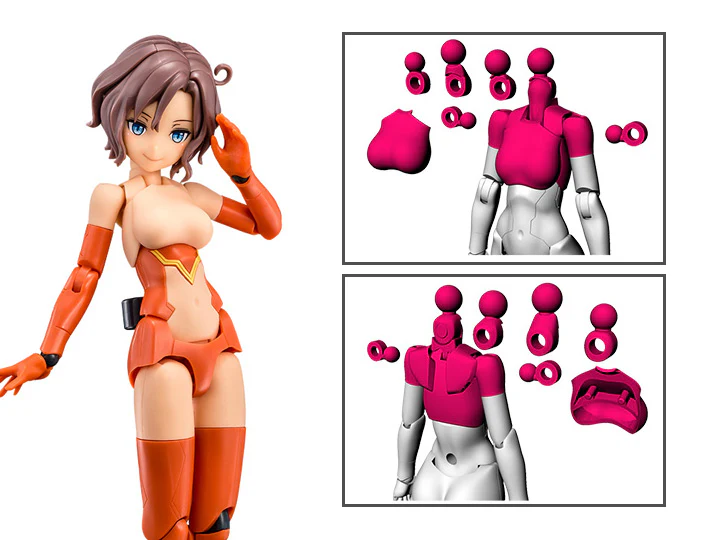 Megami Device M.S.G 01 Top Set Skin Color D Model Kit