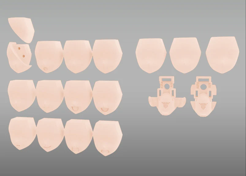 Megami Device M.S.G. 06 AUV Skin Color C Face Set