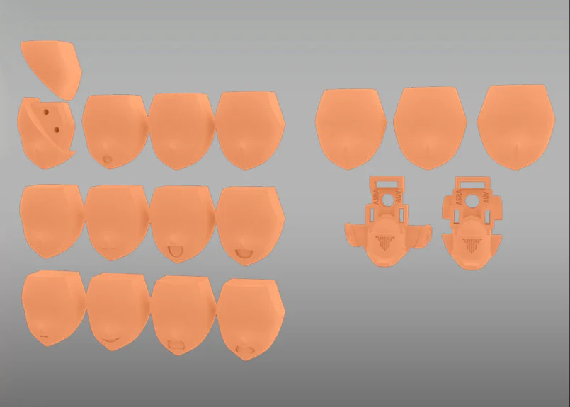 Megami Device M.S.G. 06 AUV Skin Color E Face Set