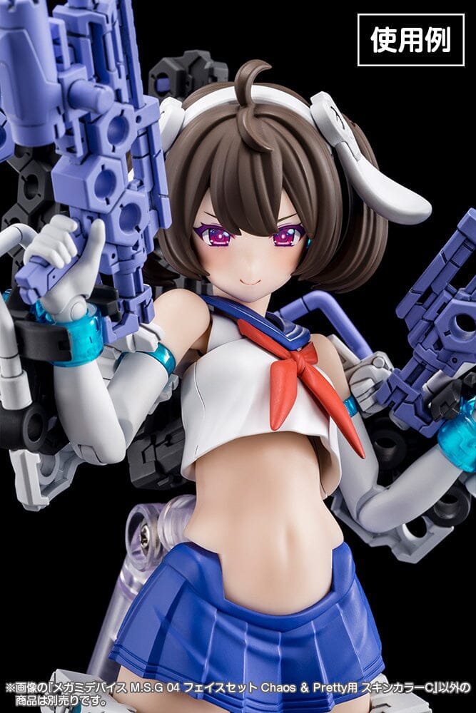 Megami Device M.S.G. Modeling Support Goods Face Set Chaos & Pretty 04 Skin Color C - Image 3