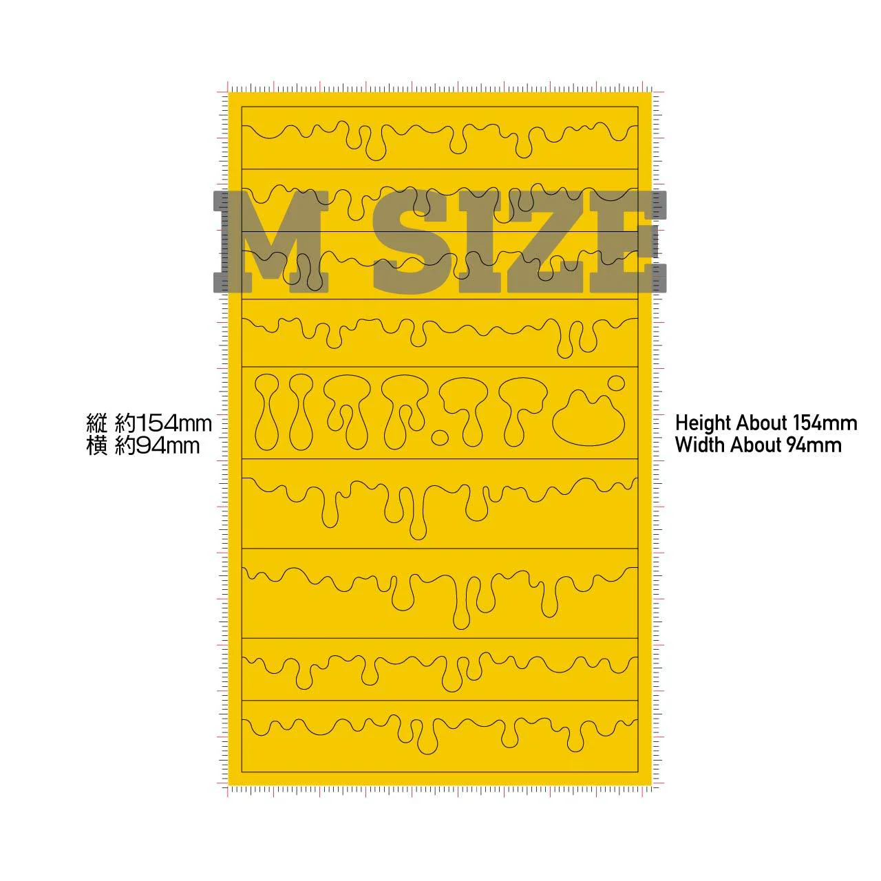 Precut Masking for Melt Paint Pattern M Size(3pcs) - Image 3