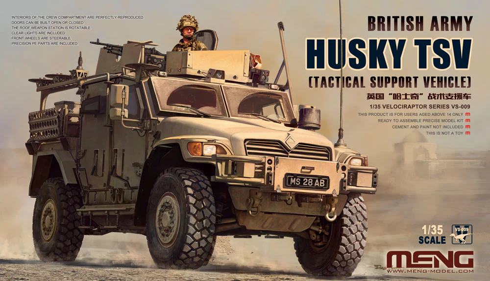 Meng 1/35 British Army Husky TSV (Tactical Support Vehicle)