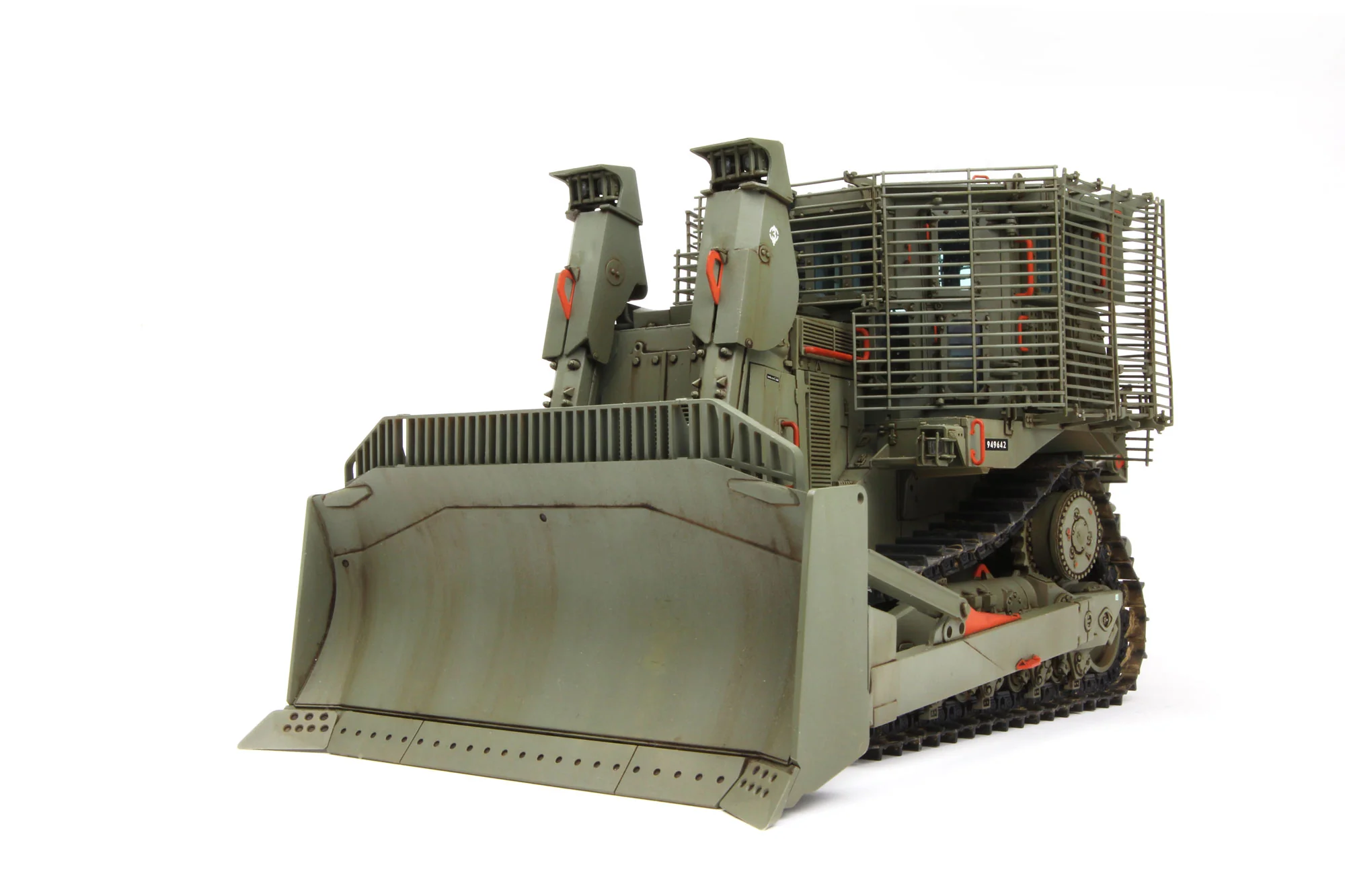 Meng 1/35 D9R Armored Bulldozer W/Slat Armor - Image 3