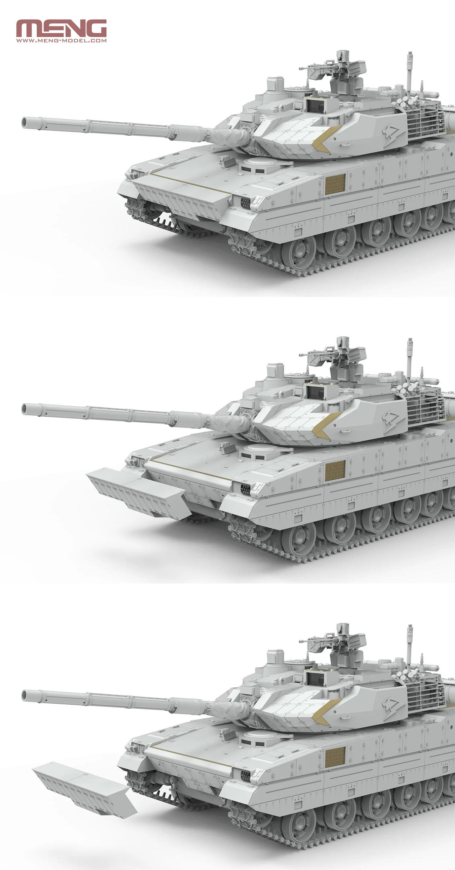 Meng 1/35 PLA ZTQ15 Light Tank w/Add-On Armor - Image 9