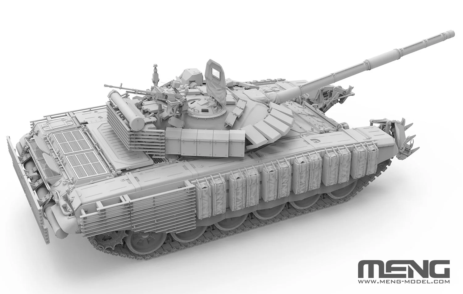Meng 1/35 Russian Main Battle Tank T-72B3M w/ KMT-8 Mine Clearing System - Image 11