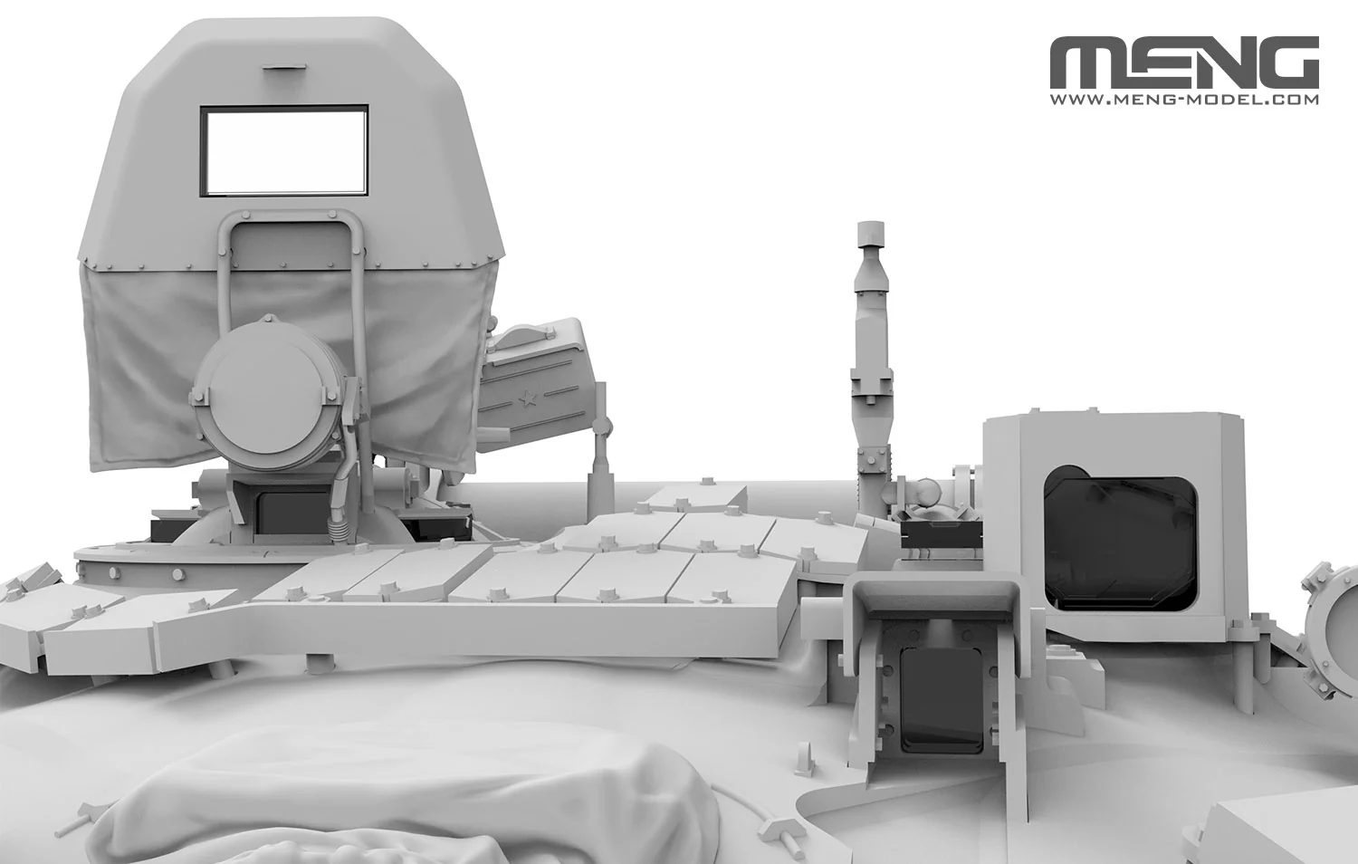 Meng 1/35 Russian Main Battle Tank T-72B3M w/ KMT-8 Mine Clearing System - Image 8