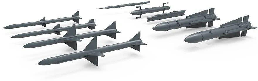 Meng 1/48 U.S. Long/Medium-Range Air-to-Air Missiles - Image 2
