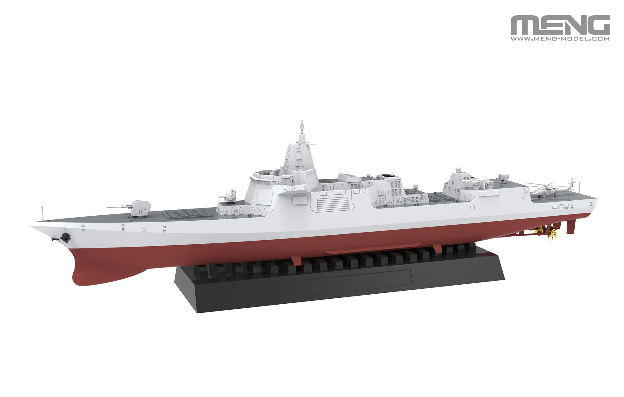 Meng 1/700 Chinese Type-055 Guided-Missile Destroyer - Image 10