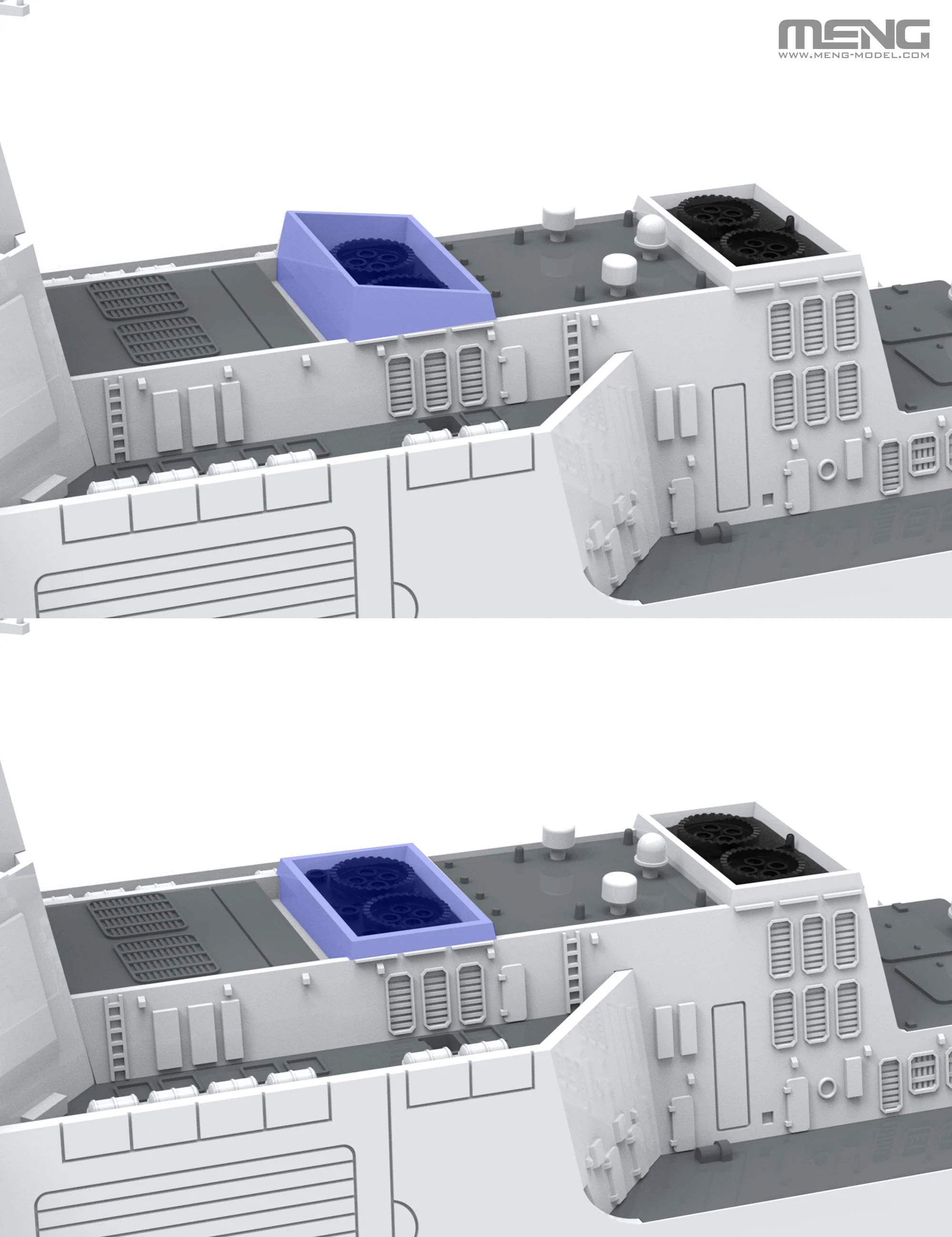 Meng 1/700 Chinese Type-055 Guided-Missile Destroyer - Image 9
