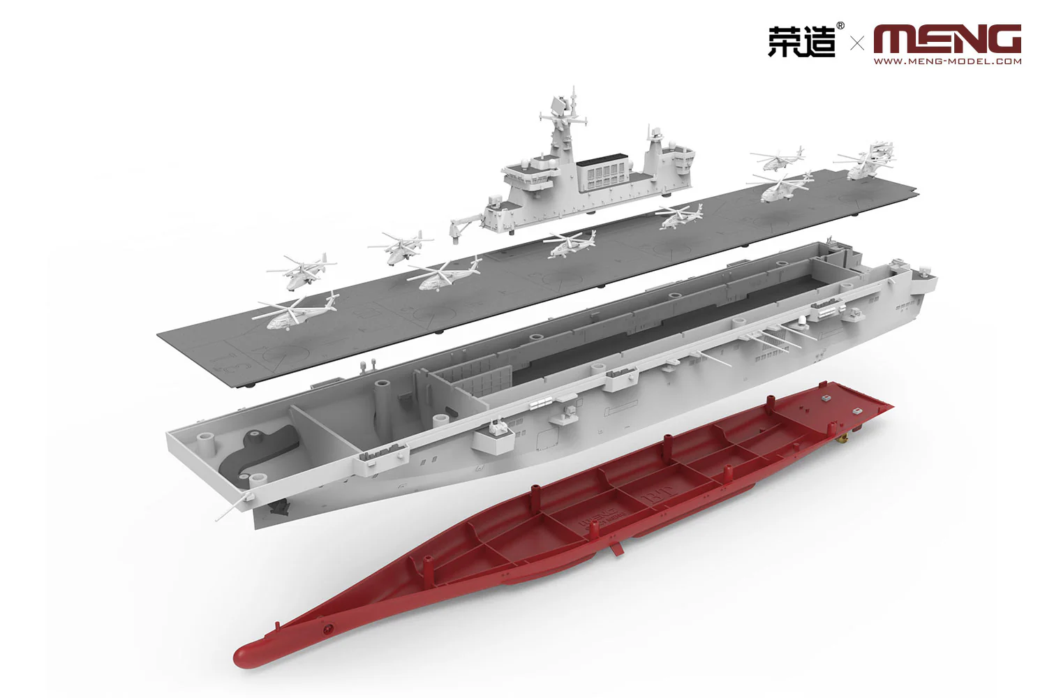Meng 1/700 PLA Navy Hainan - Image 10