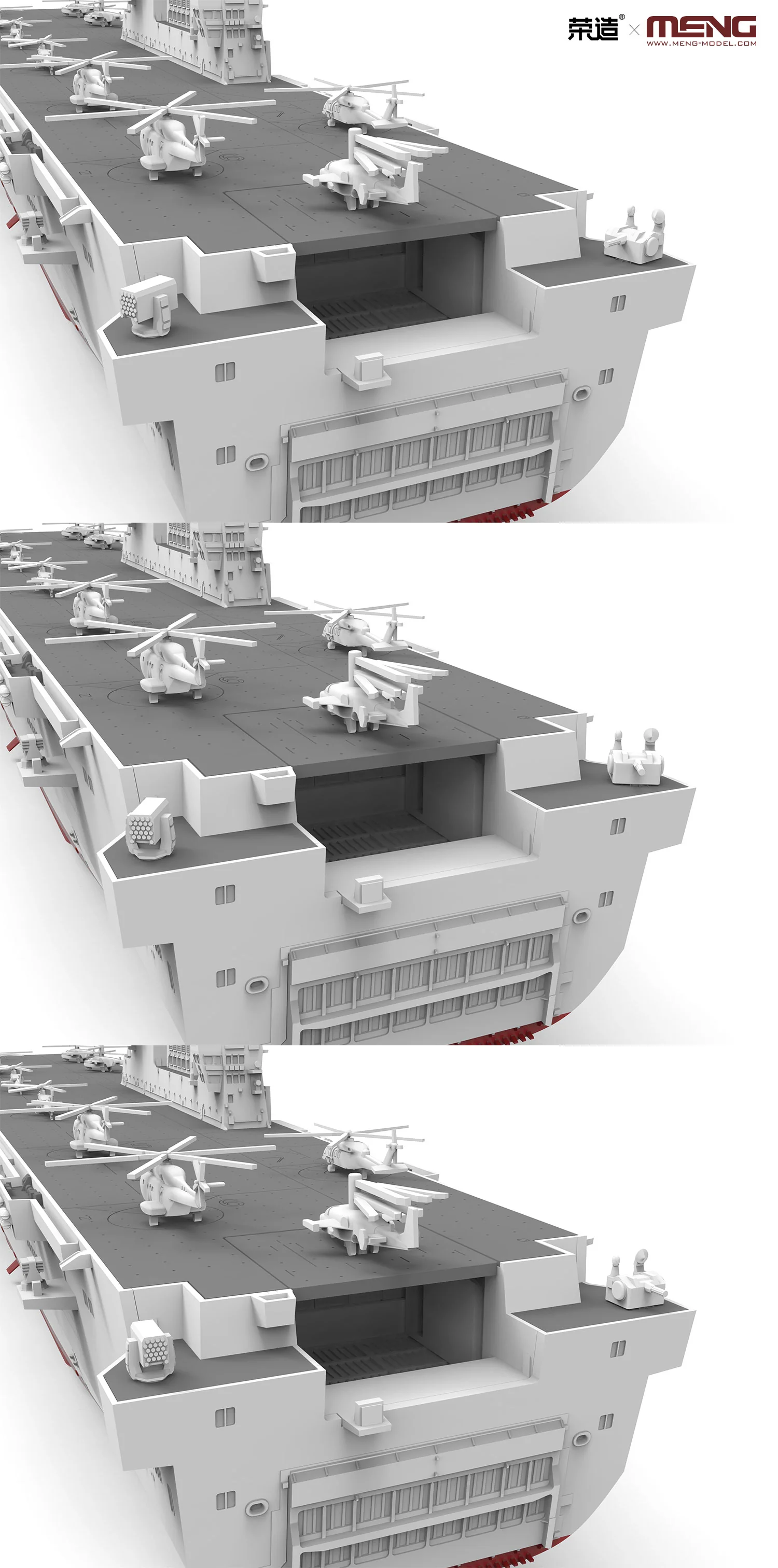 Meng 1/700 PLA Navy Hainan - Image 6
