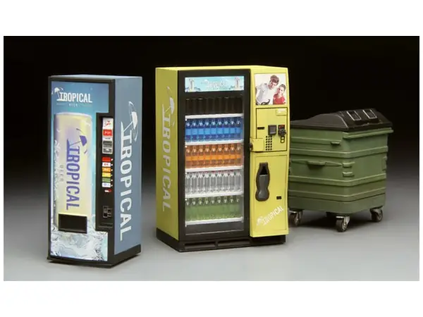 Meng Vending Machine & Dumpster 1/35 Scale Set - Image 2