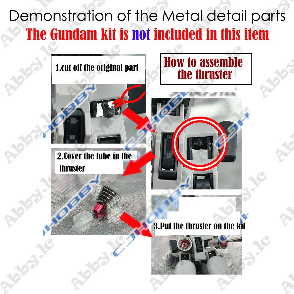 Metal Details Part Set MG 1/100 Hi-v Hi nu ver ka Gundam Kit (Silver) - Image 5