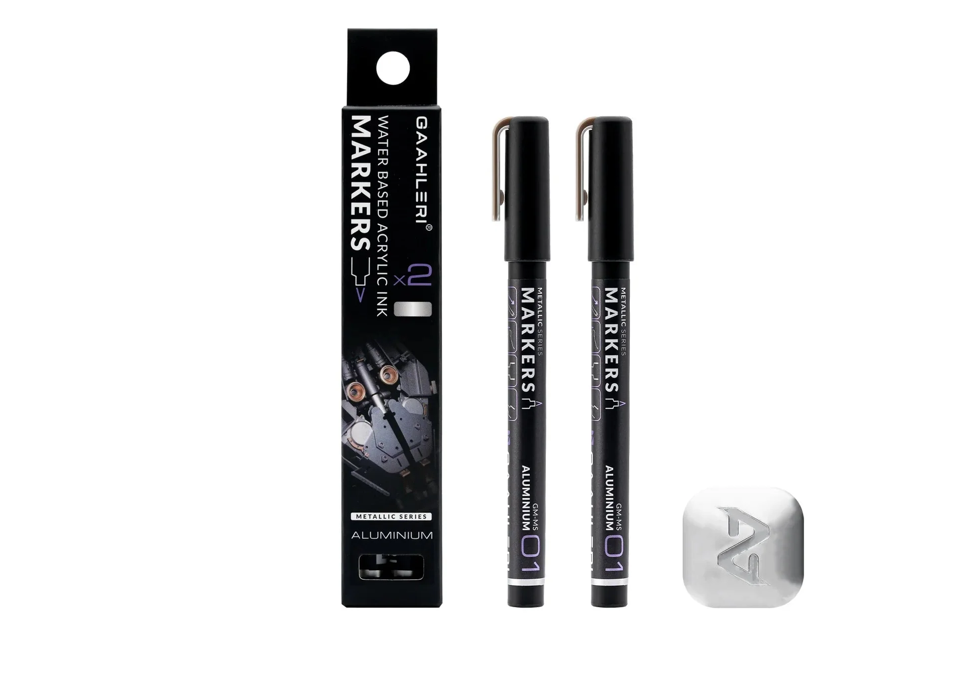 Metallic Series Markers Aluminium (Set of 2)