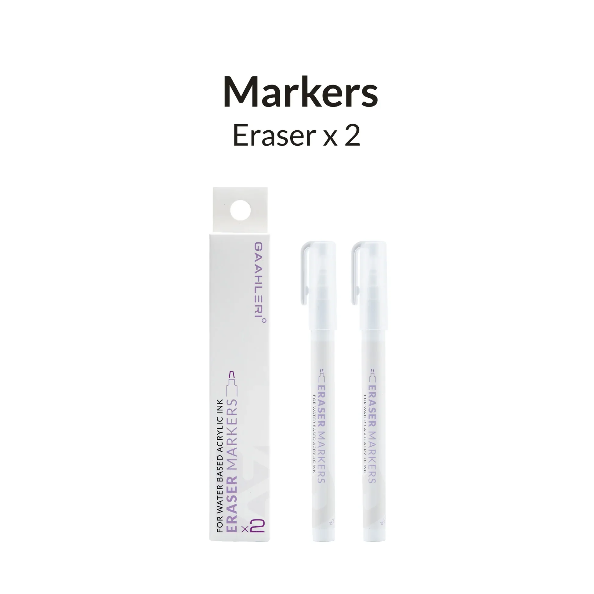 Metallic Series Markers Eraser (Set of 2) - Image 2