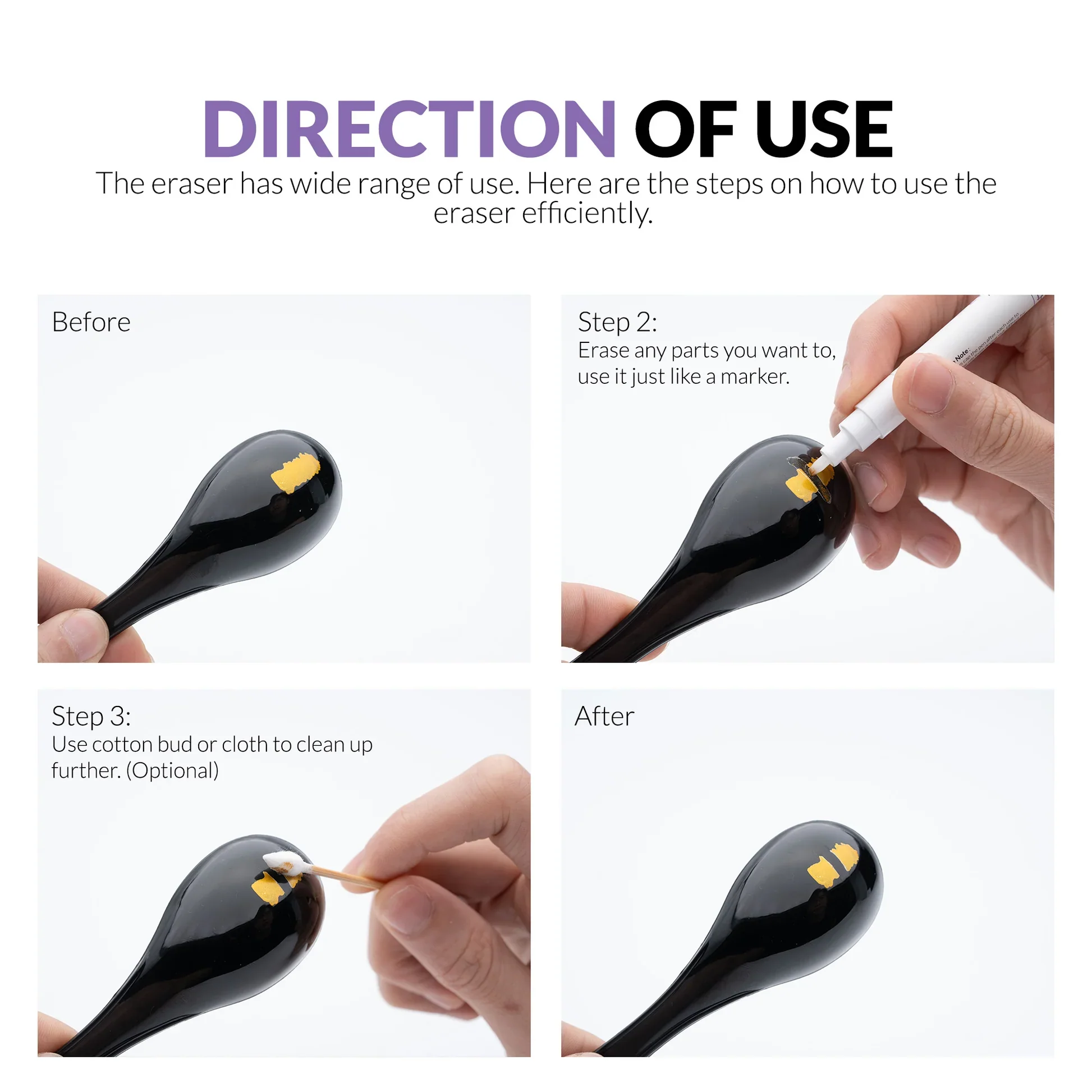 Metallic Series Markers Eraser (Set of 2) - Image 5