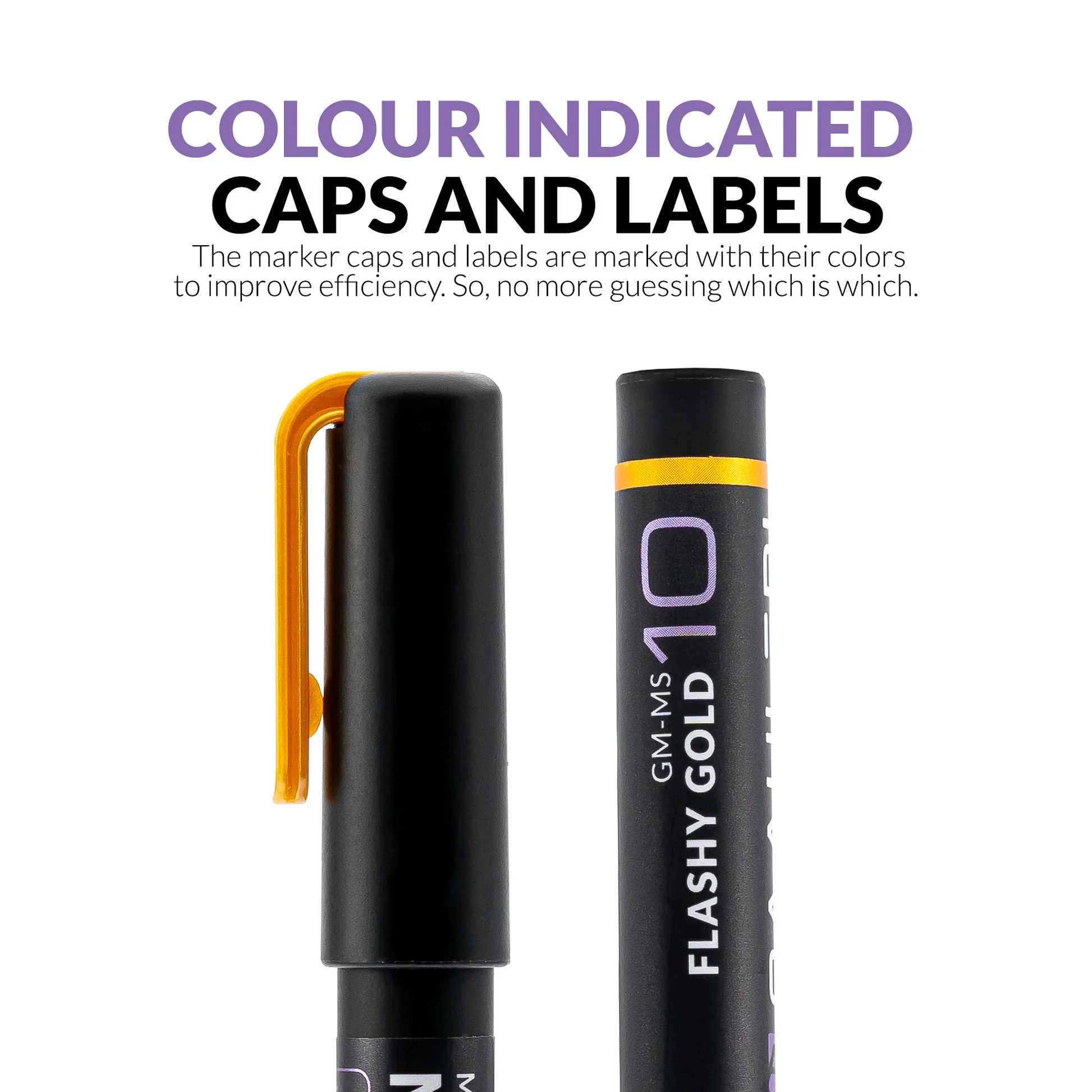 Metallic Series Markers Flashy Gold (Set of 2) - Image 7