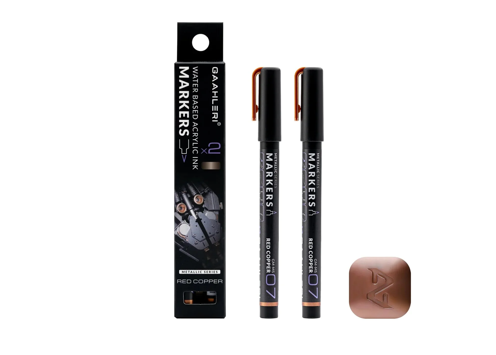 Metallic Series Markers Red Copper (Set of 2)