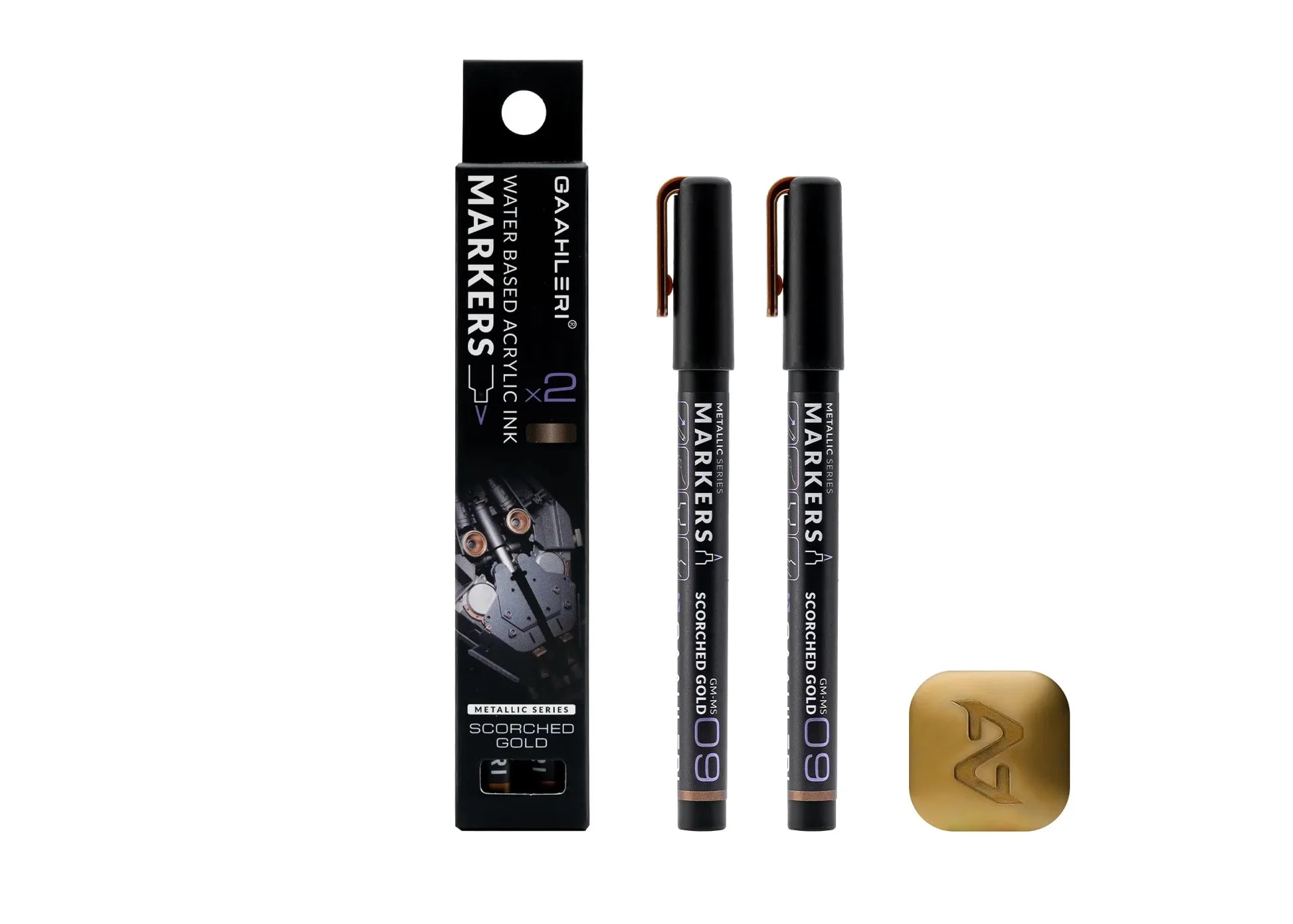 Metallic Series Markers Scorched Gold (Set of 2)
