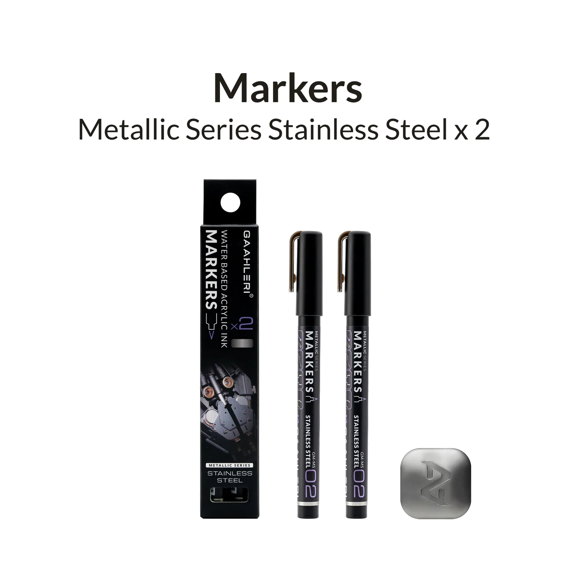 Metallic Series Markers Stainless Steel (Set of 2) - Image 2