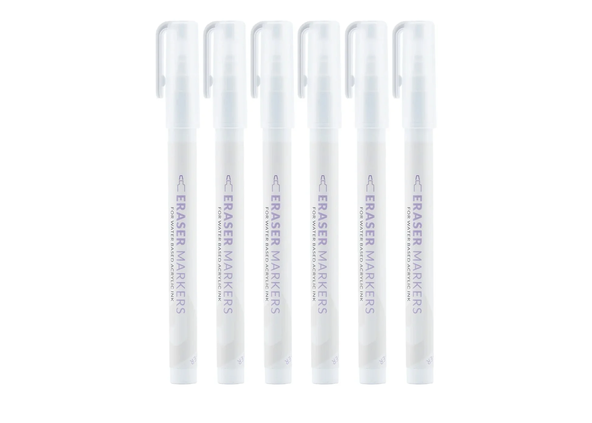 Metallic Series Markers Eraser (Set of 6)